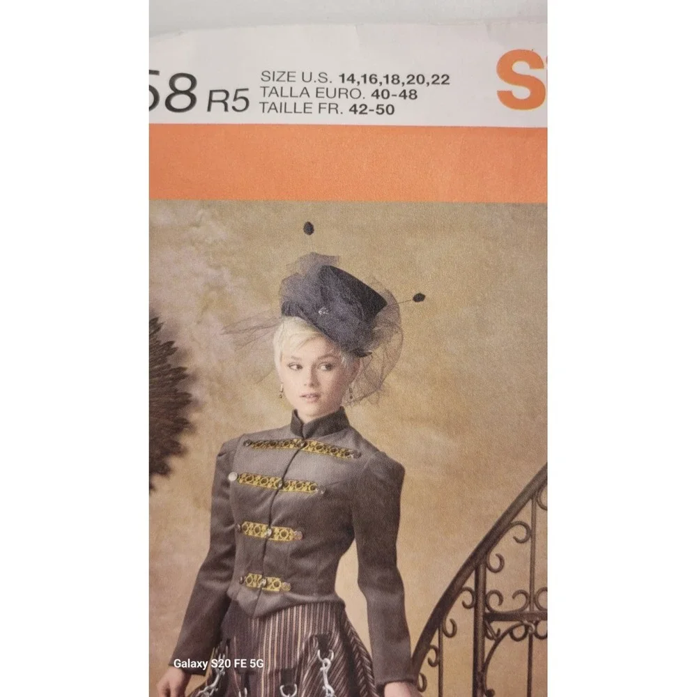 Simplicity 1558‎ Sewing Pattern R5 Sz 14 16 18 20 22 Factory Fold Uncut